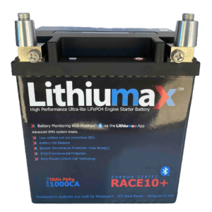Lithiumax Carbon Series RACE10+ Bluetooth Engine Starter Battery - Image 3