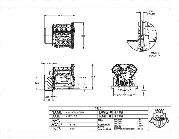 VR38 RWD Titanium Bell housing
