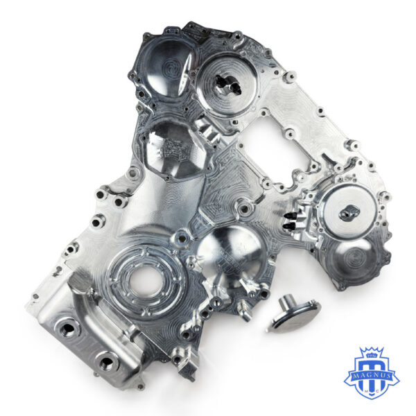 MMCENG5151_GTR-R35-BILLET-Front-cover-RWD_Full-View MAGNUS GTR R35 BILLET FRONT TIMING COVER AWD/RWD