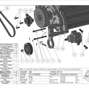 Magnus 4G63 Low Mount Mechanical Fuel Pump Kit