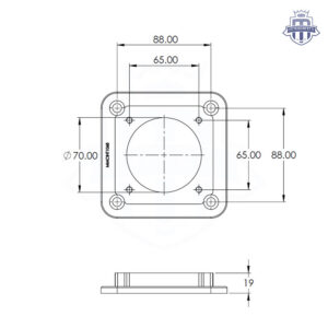 Magnus 90mm to Stock 70mm Throttle Body Adaptor for V3/V4/V5