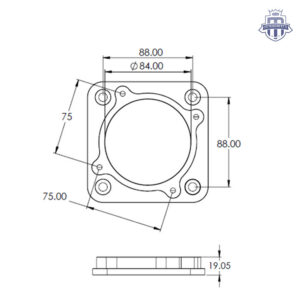Magnus 90mm to Bosch 82mm Throttle Body Adaptor for V3/V4/V5 Magnus Intake Manifold