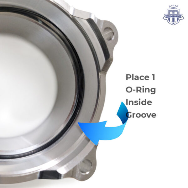 Magnus 82mm High Boost Inlet Adaptor to 3.5″ Silicone / Vibrant HD for Bosch Throttle Body