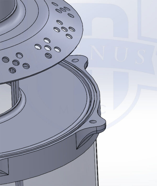 Magnus Dry Sump Tank 7″ diameter 9 Liter / 2.3 Gallon capacity