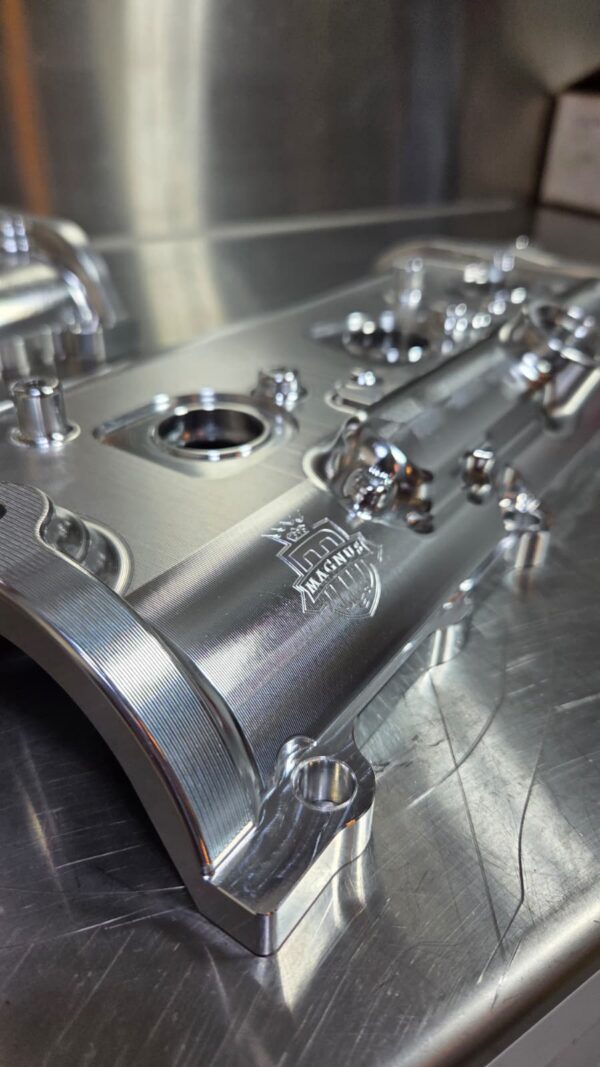 Magnus GTR Billet Valve Cover with -12 Breather Ports for GTR VR38 R35