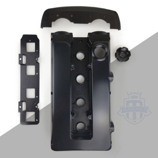 Magnus 4G63 Evo 4-9 Billet Valve Cover for Dry Sump or w/ Oil Cap